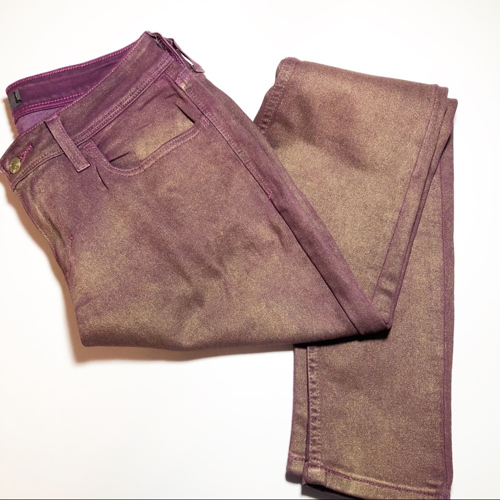 Levi’s Leggings Burgundy with Metallic Gold 32